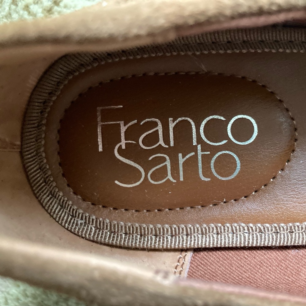 Franco Sarto Brown Fringe Loafers - Picture 7 of 8